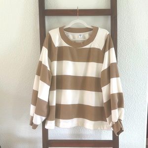 Preppy striped sweater